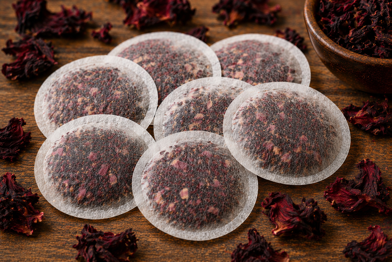 Organic Hibiscus Tea Bags – Caffeine Free Herbal Tea
