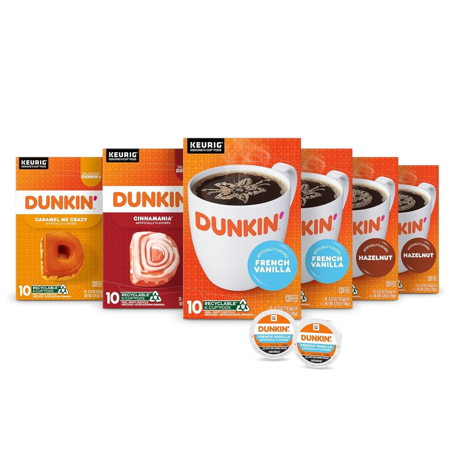Dunkin’ Mixed Flavor Coffee Variety Pack 60 Keurig K-Cup Coffee Pods
