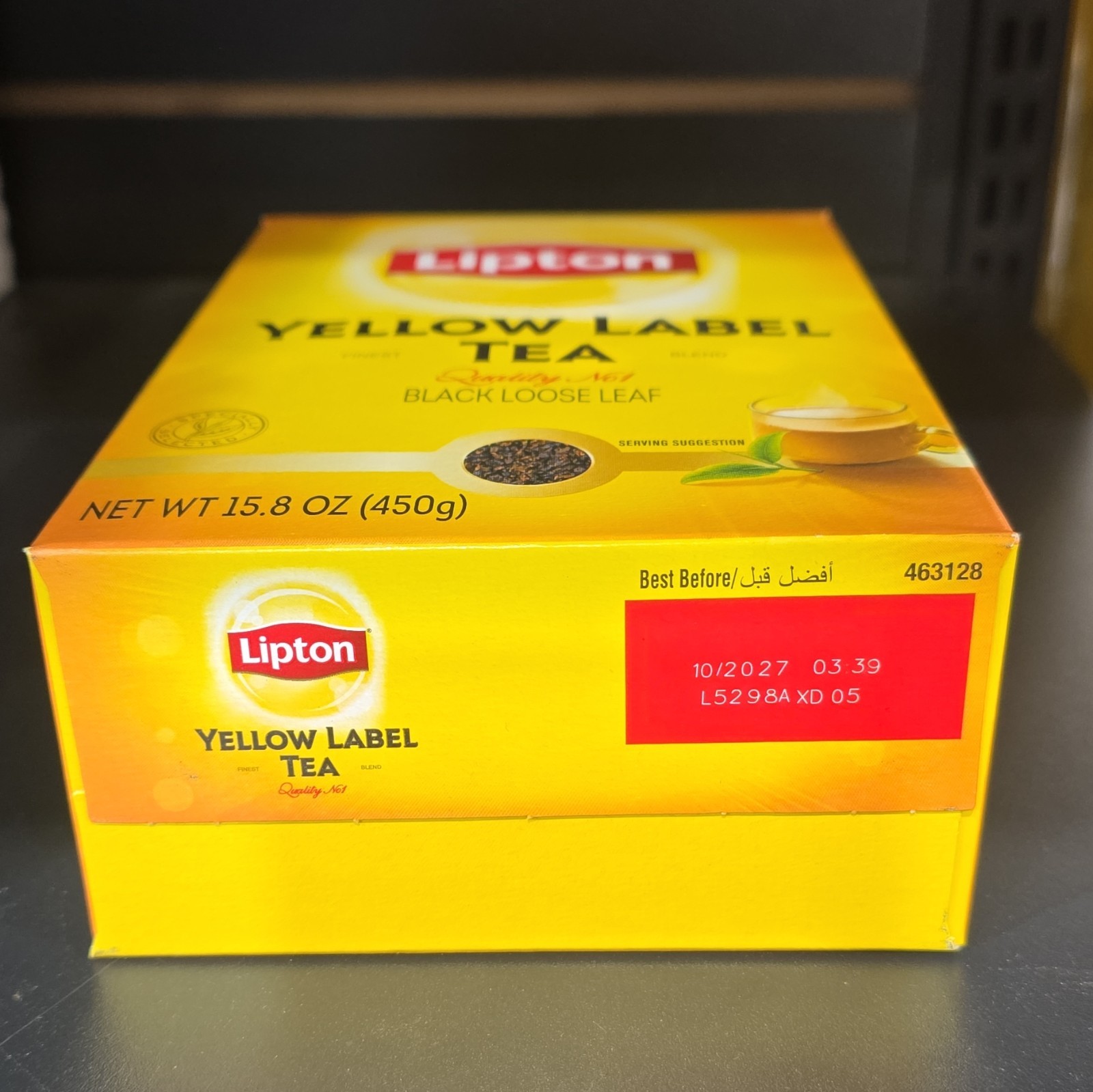 Lipton Yellow Label Black Tea & Infusion Loose Leaf 450 g Unflavored 0 Cal
