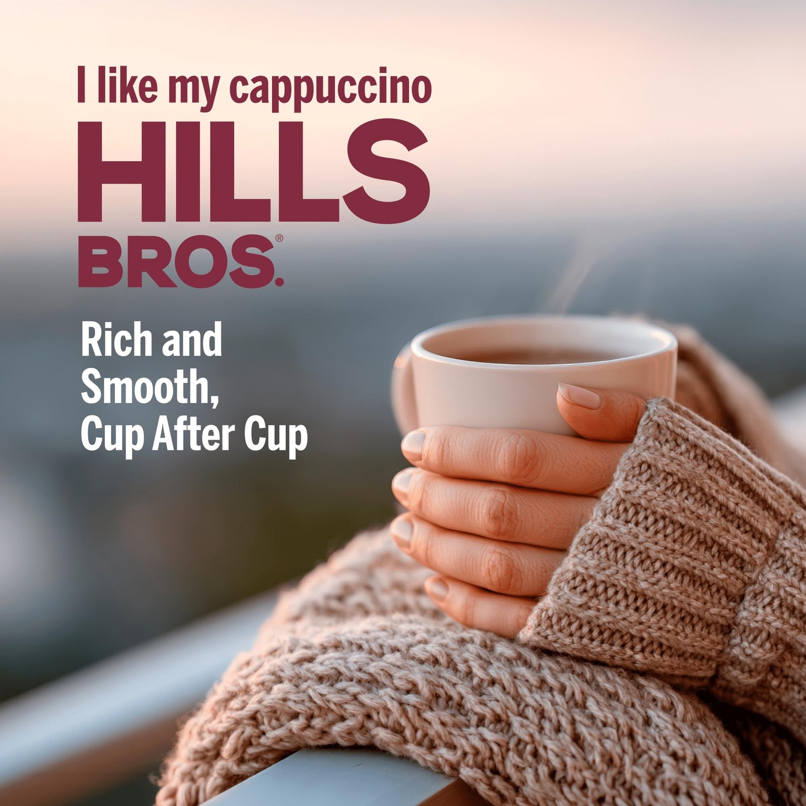 Hills Bros Hazelnut Instant Cappuccino Mix 14 Ounce Pack Coffeehouse Flavor