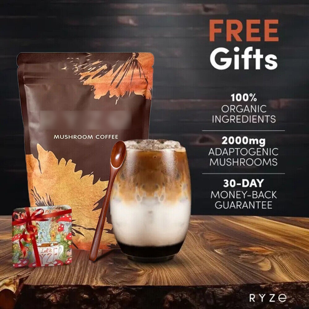 2026 New Mushroom Coffee Organic Coffee 30 Servings in one Pack – No odor US