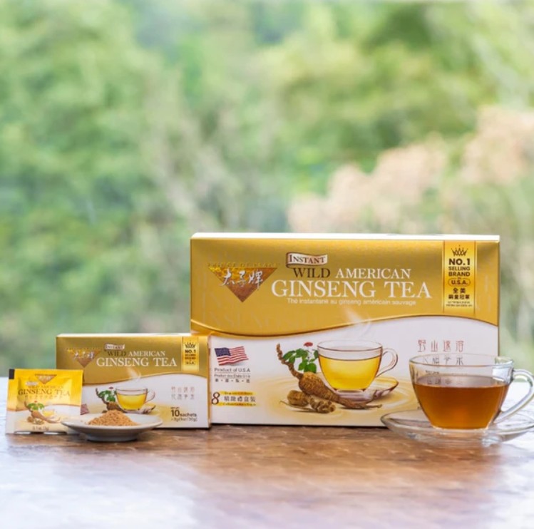 Wild American Ginseng Instant Tea, 80 sachets-Prince of Peace