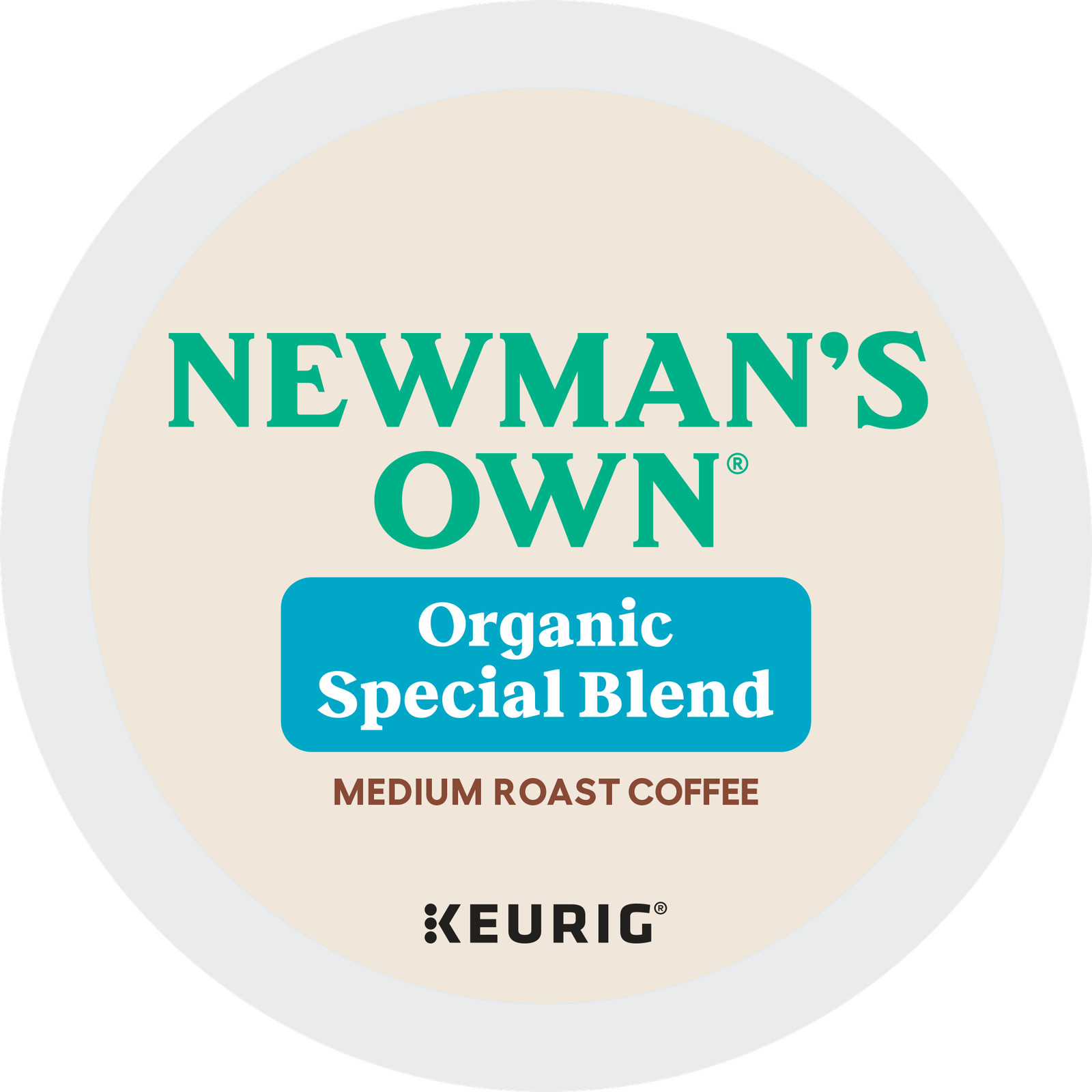 Newman’s Own Organics, Special Blend, K-Cup Pods, Medium Roast, 192 Count