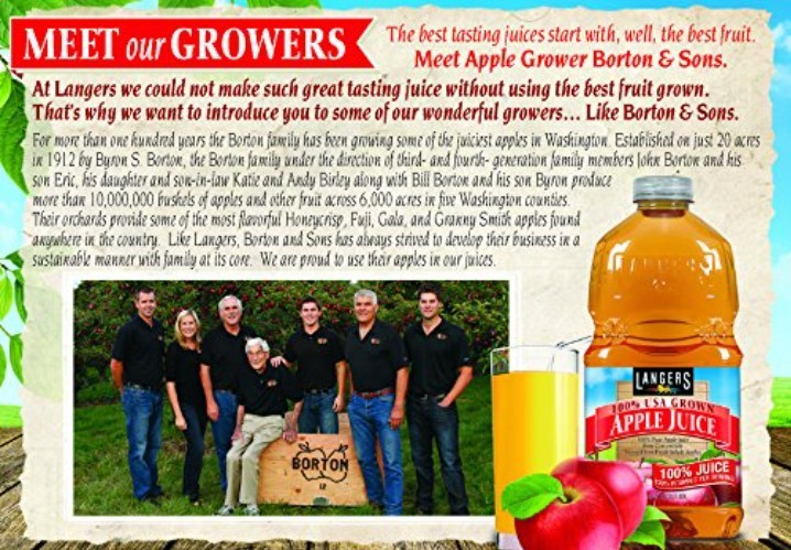 Langers Apple Juice Bundle, 4-Pack, 101.4 Fl Oz