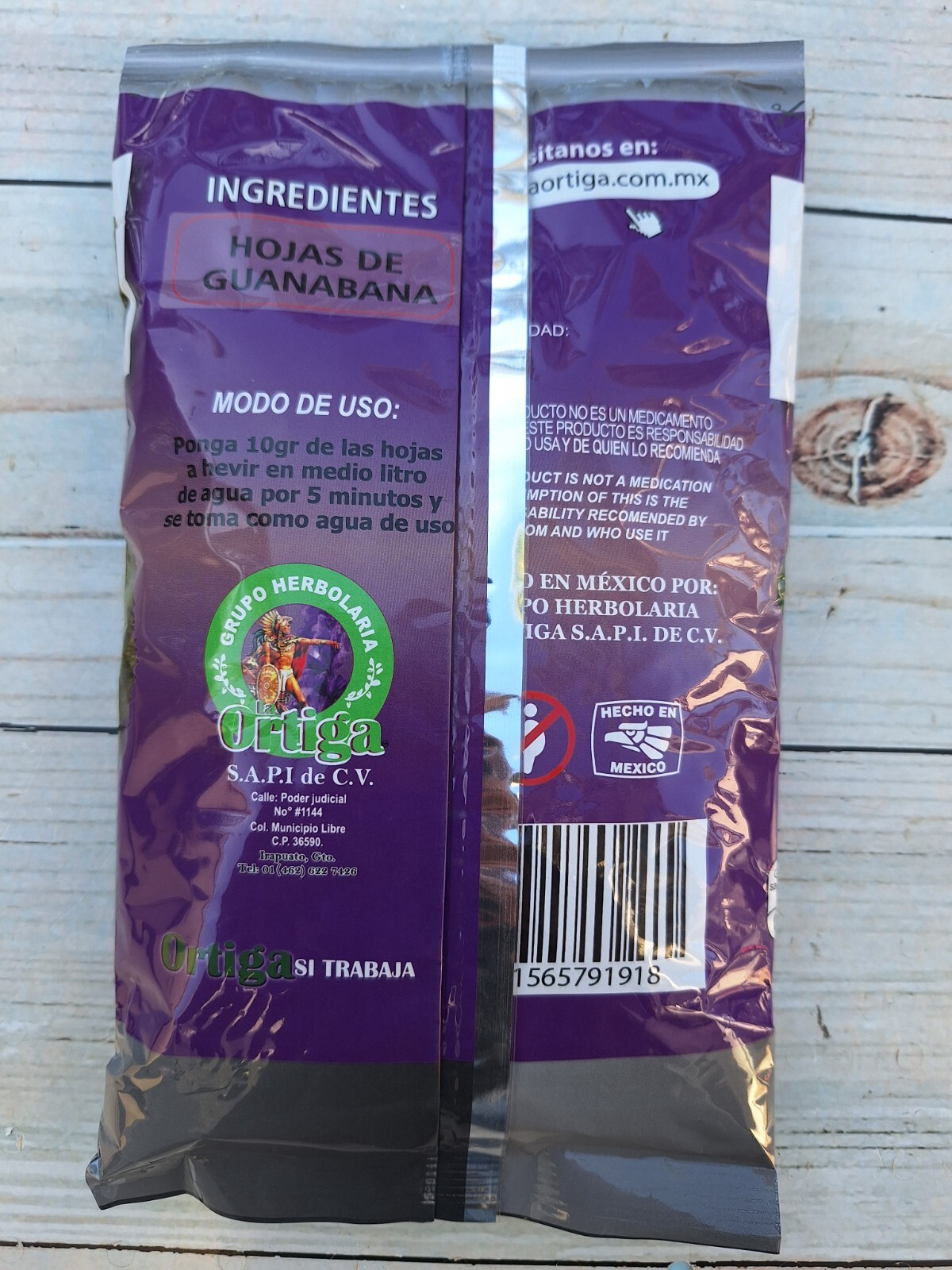 Hoja de Guanabana para te 50gr. 100% Natural