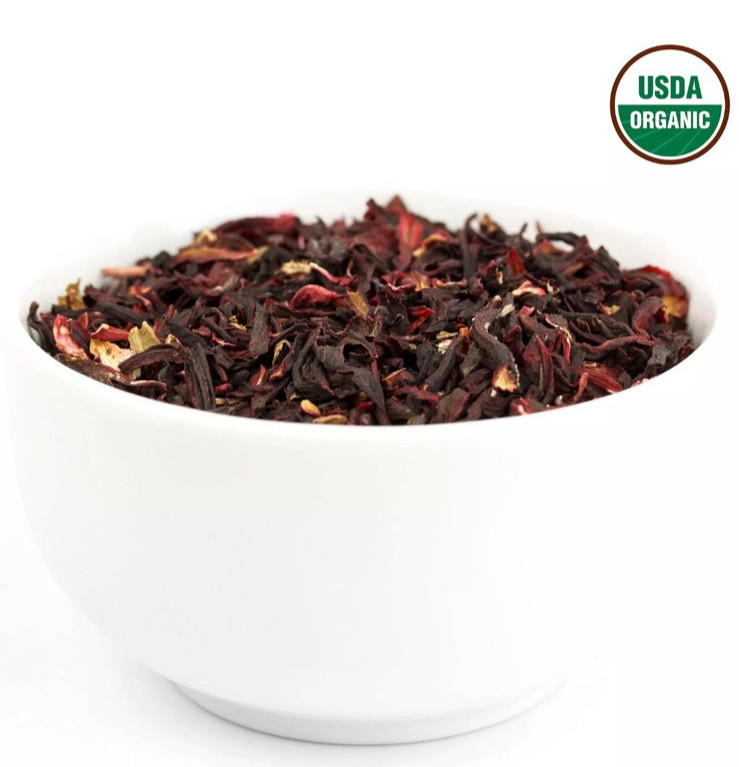 Hibiscus Tea [2 – 1LB Bags]100% CERTIFIED Organic Hibiscus Flowers Herbal Tea