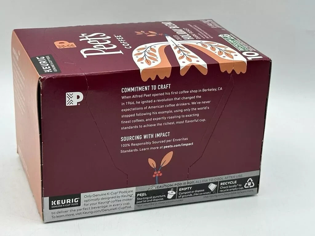 Peet’s Coffee Holiday Blend Dark Roast Coffee 60 K-Cups – READ DESCRIPTION