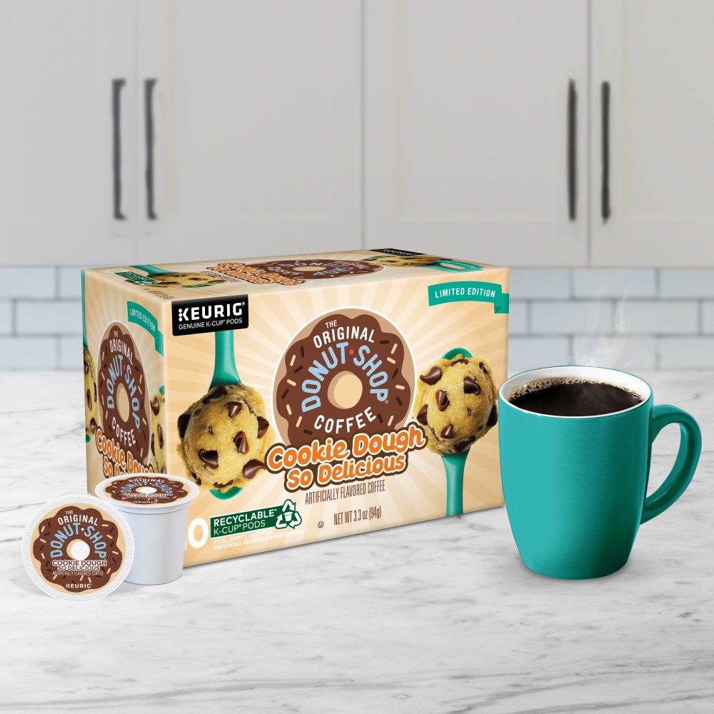 The Original Donut Shop Cookie Dough So Delicious K-Cup® Pods Box 10 Ct –