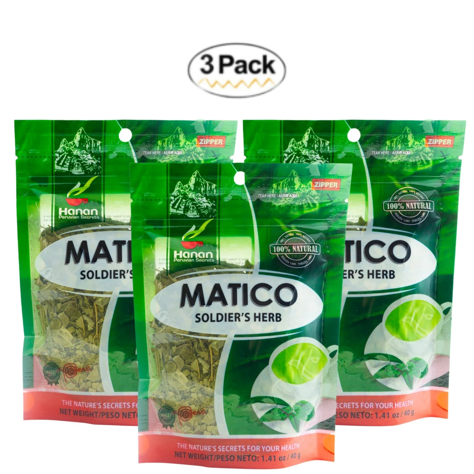 Matico Loose Leaf Tea Soldier’s Herb – All Natural Matico Herb Leaves from Peru