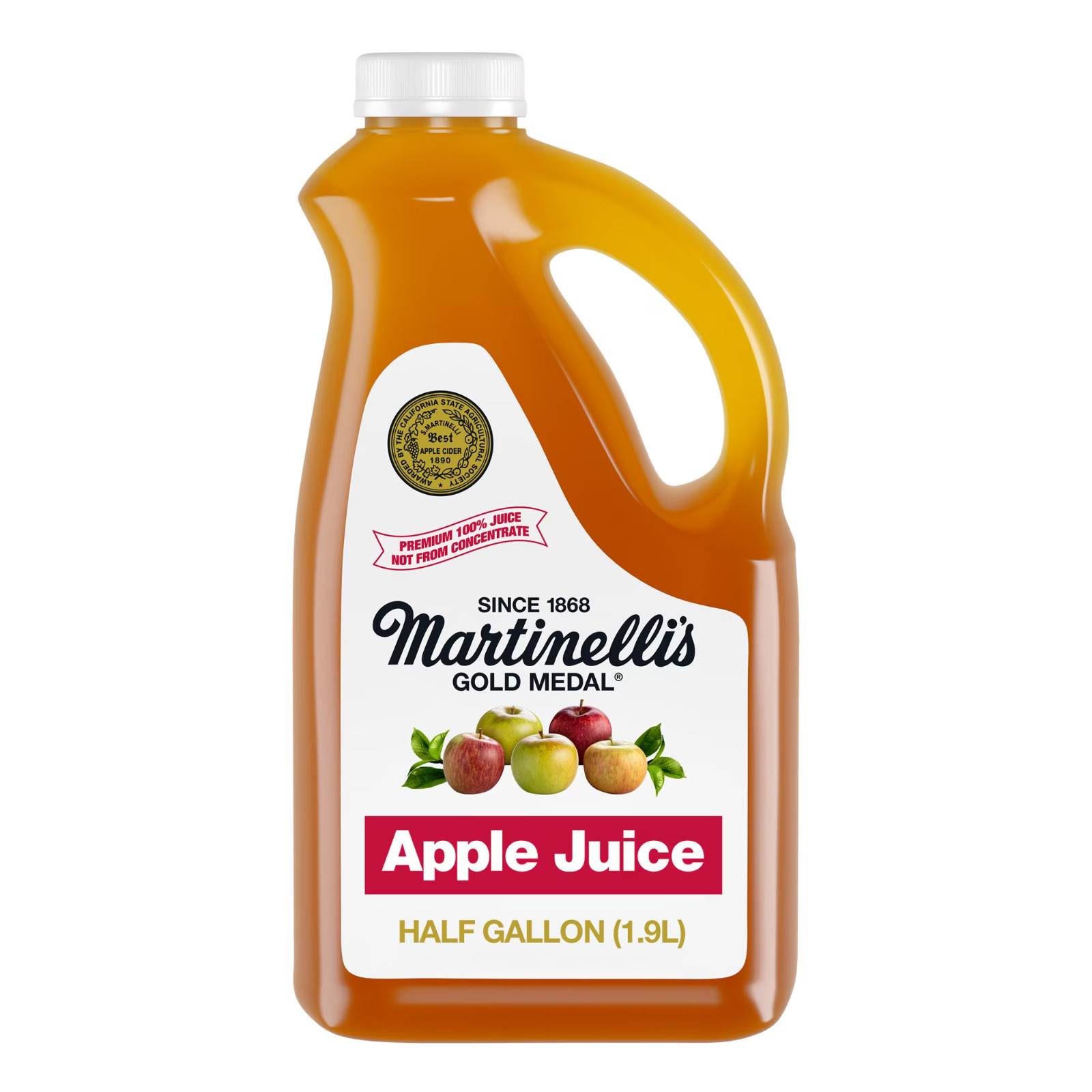 Martinelli’s Apple Juice, 64 fl oz Plastic Half Gallon Bottle-free shipping