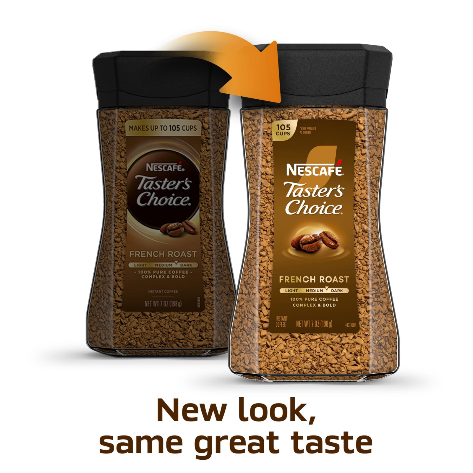 NESCAFÉ Taster’s Choice French Roast Dark Roast Coffee, Instant Coffee 7oz 1 Jar