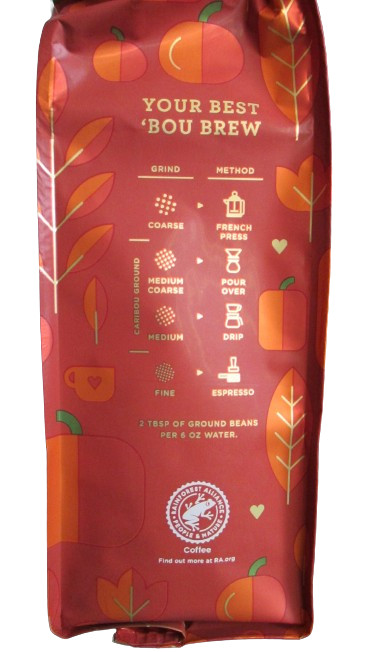Caribou Coffee Pumpkin Love Flavored Ground Medium Roast Coffee 11 oz (311g)