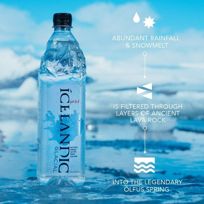 Icelandic Glacial Natural Spring Alkaline Water, 33.81 fl. oz., 12 pk.