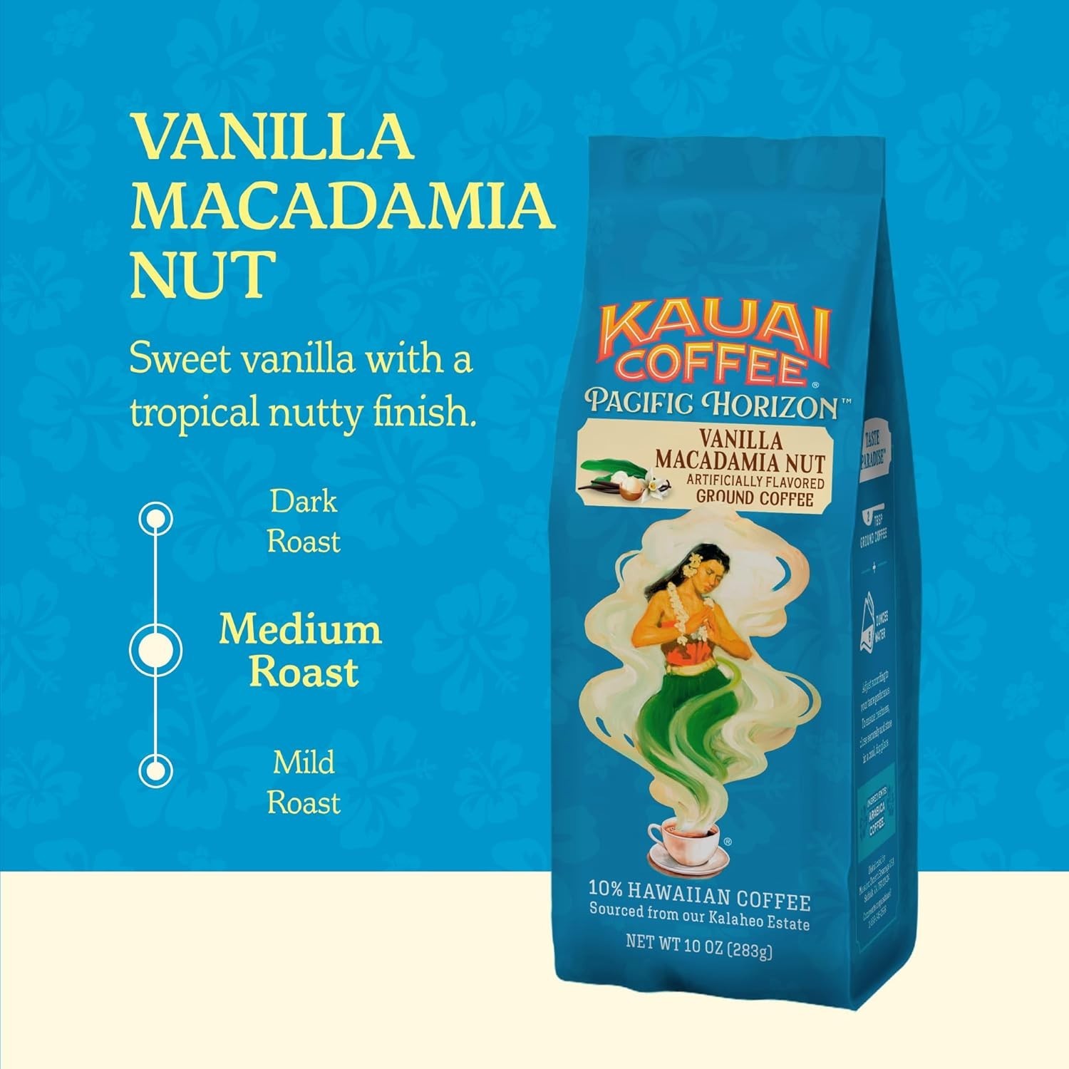 Kauai Hawaiian Ground Coffee, Vanilla Macadamia Nut Flavor – Gourmet Arabica …