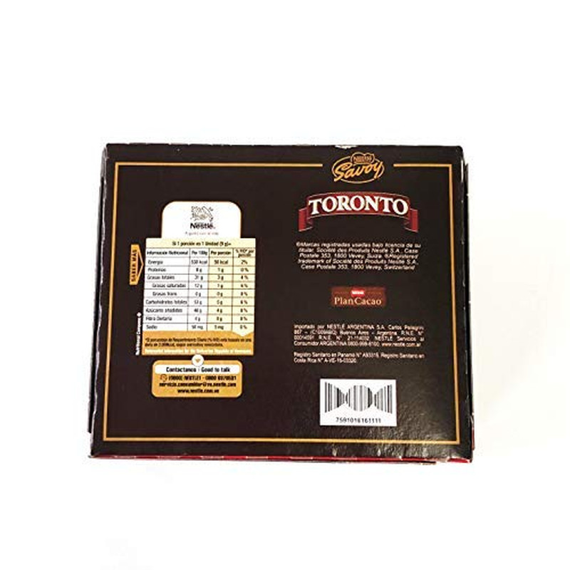 Savoy Toronto Chocolate Covered Hazelnut Savoy 36 Unit NET Wt 324G
