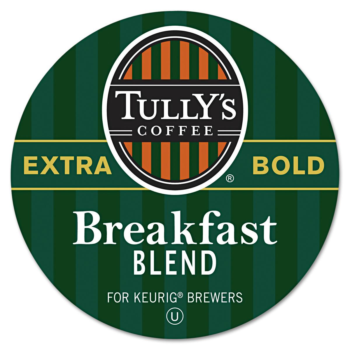 Tully’s Breakfast Blend Coffee 24 to 144 Keurig K cups Pick Any Size FREE SHIP