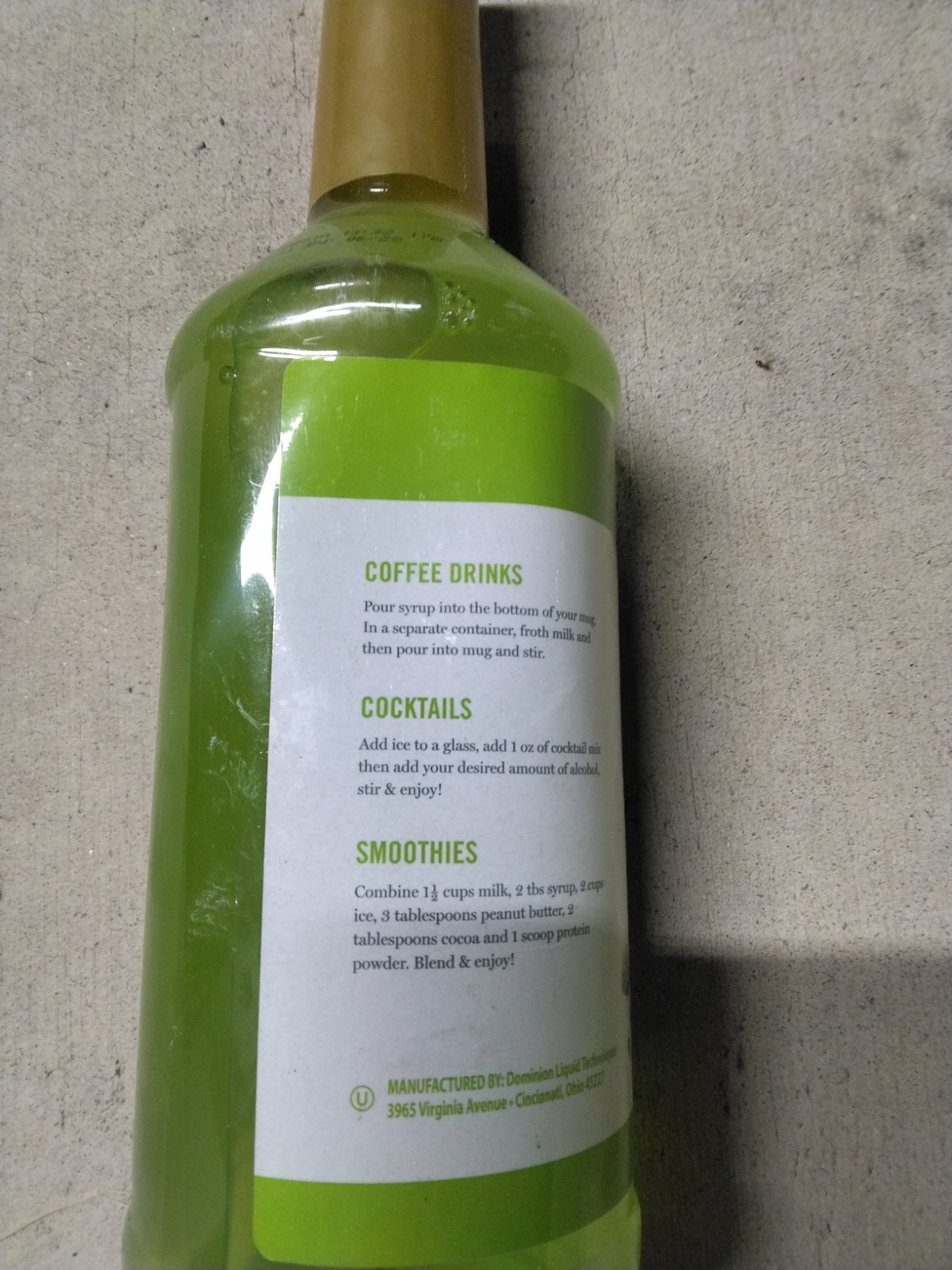 Martha Stewart Pistachio Sugar-Free Drink Syrup Coffee Water Mixed Drink Flavor