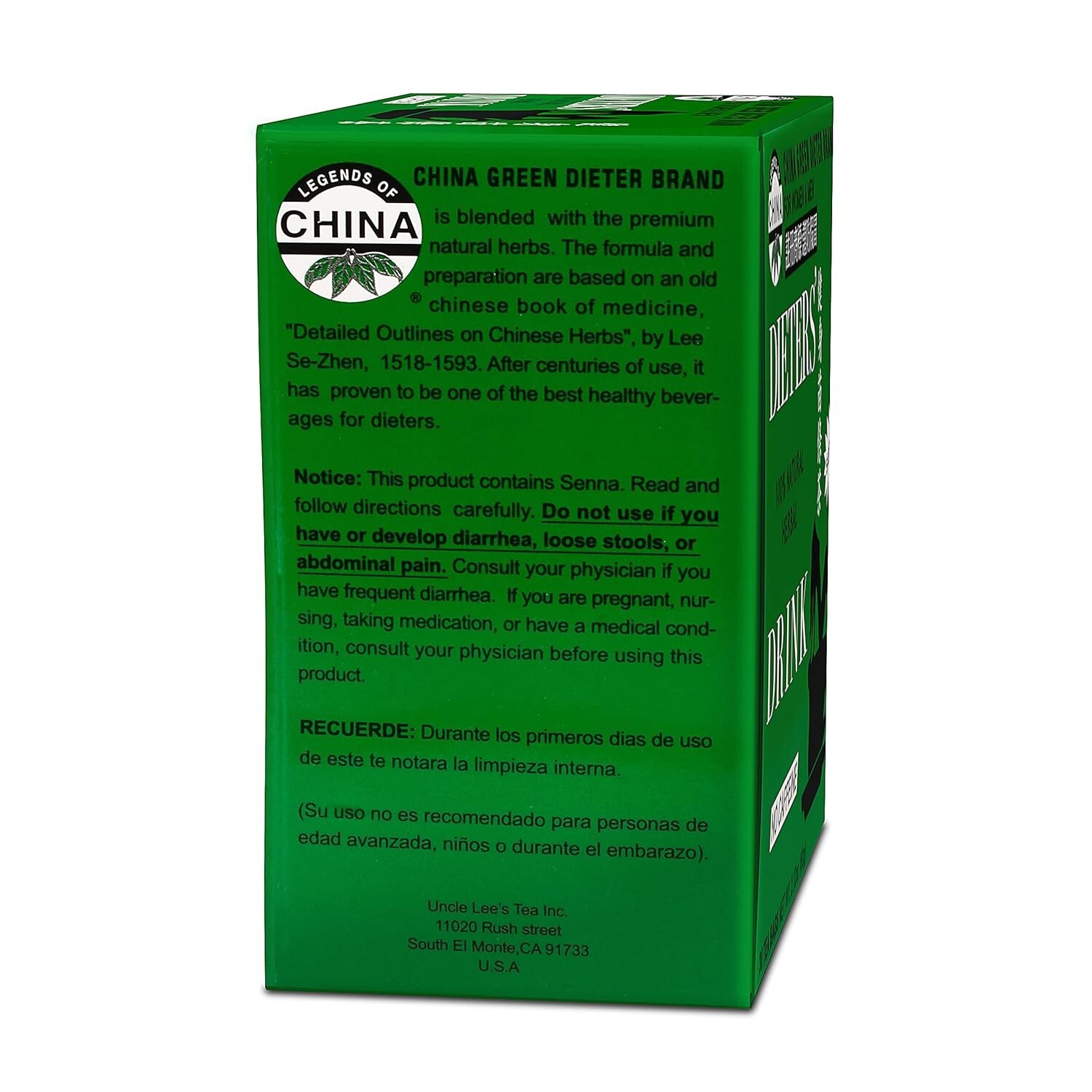 Uncle Lee’s Tea Legends of China Dieter’s Drink 30 Bag(S)