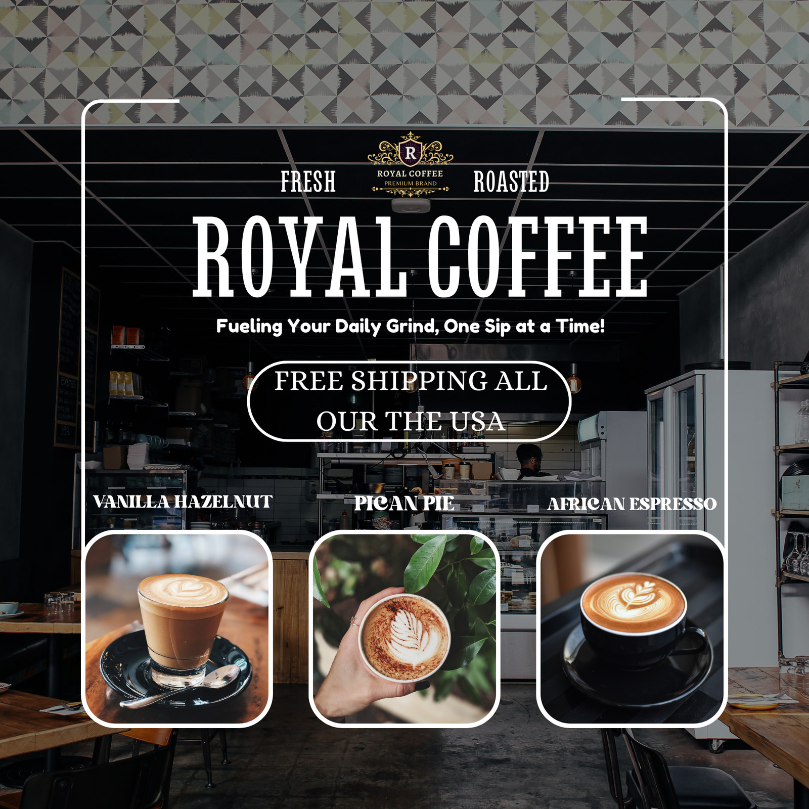 Royal Uganda – Sipi Falls Freshly Roasted Single Origin Coffee, (Uganda – Sipi F