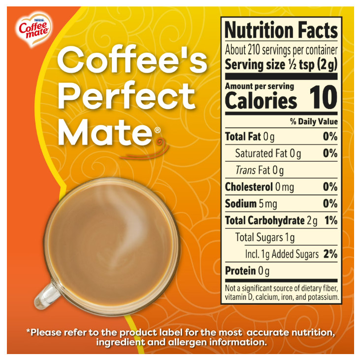 Coffee mate Hazelnut Powder Coffee Creamer, 15 oz….