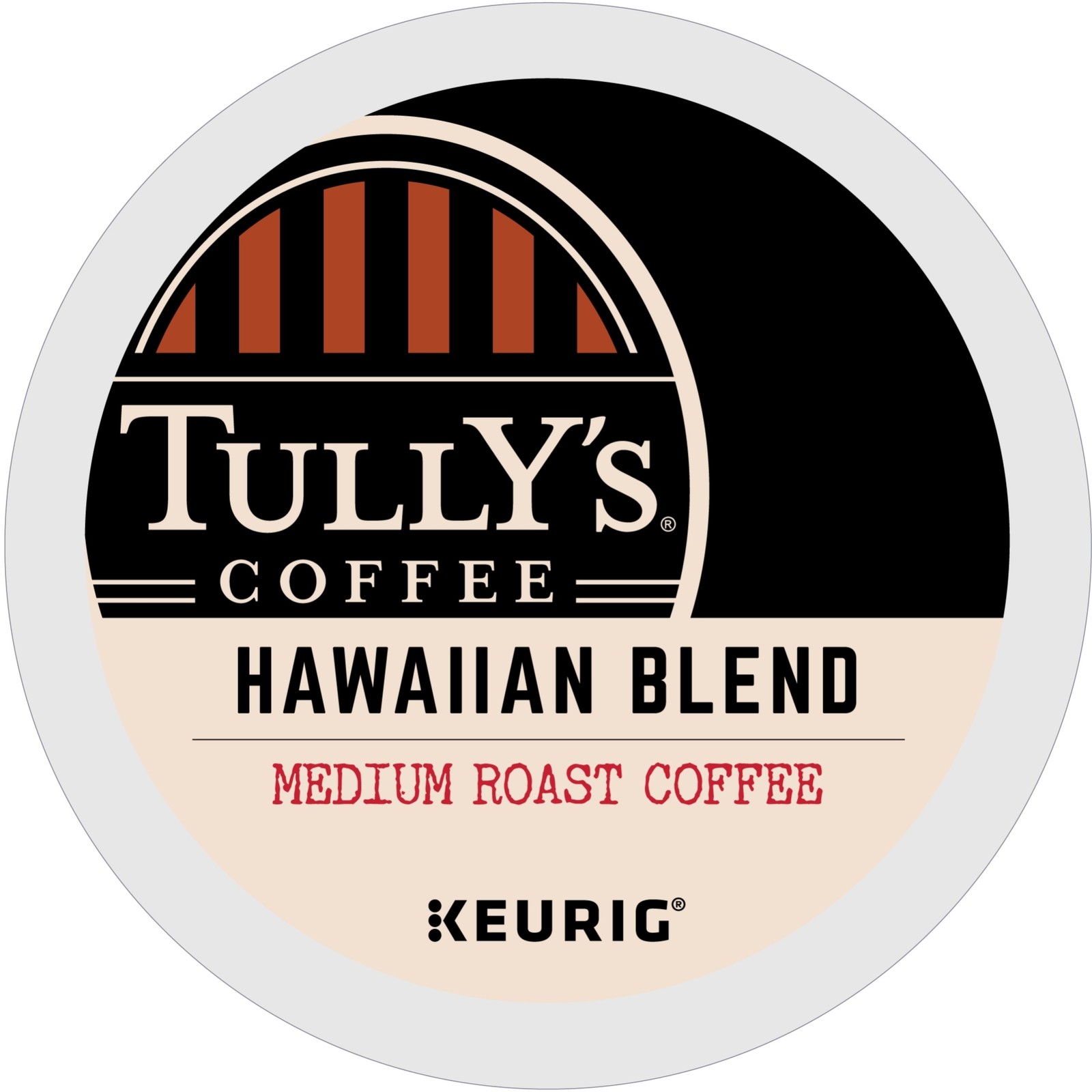 Tully’s Coffee Hawaiian Blend, K-Cups, Medium Roast, 48 Count