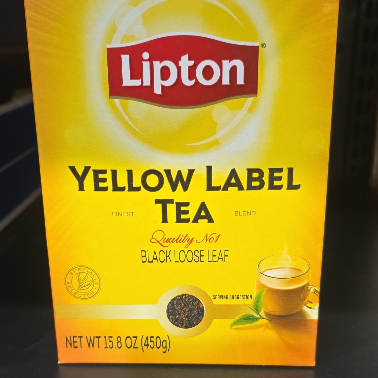 Lipton Yellow Label Black Tea & Infusion Loose Leaf 450 g Unflavored 0 Cal