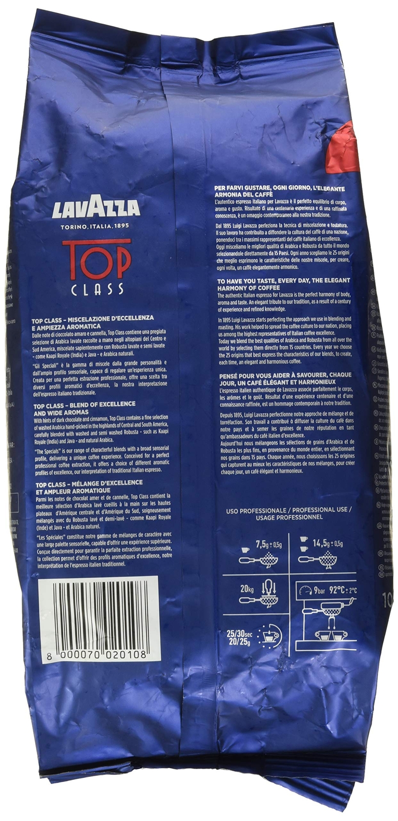 Top Class Whole Bean Coffee Blend Medium Espresso Roast Bag 2.2 Pound Pack of…