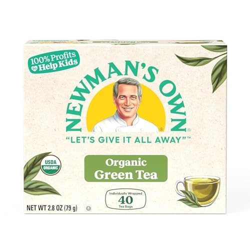 Organic Green Tea Bags 40 Count Kosher Gluten Free Dairy Free High Caffeine