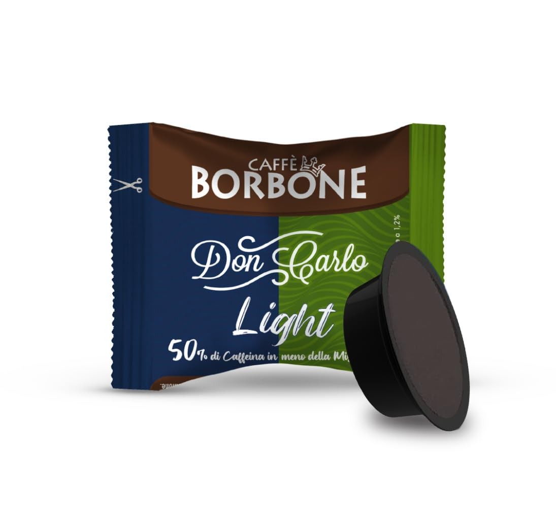 Caffè Borbone Don Carlo, Light Coffee Blend, 50% less caffeine than the Blue Ble