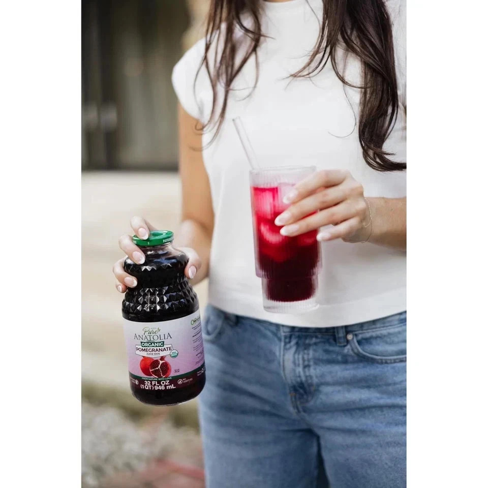 Pure Anatolia Organic Pomegranate Juice 32 fl oz – 100% Pure Juice from Pomegran