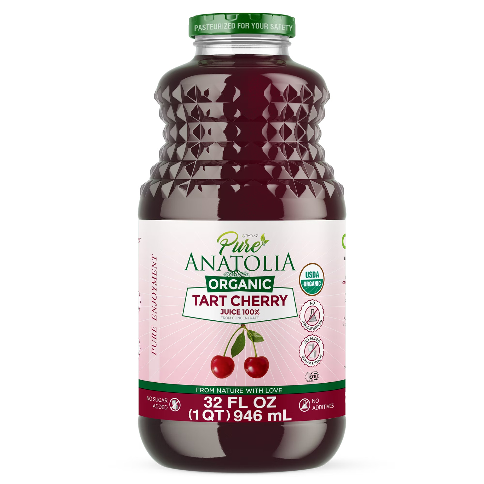 Pure Anatolia Organic Pomegranate Juice 32 fl oz – 100% Pure Juice, ALL FLAVOURS