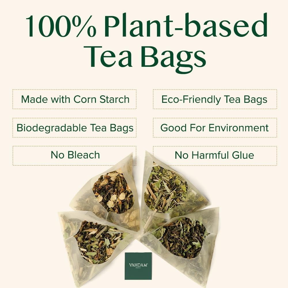 VAHDAM, Assorted Tea Sampler (15 Different Variety in Individually Wrapped