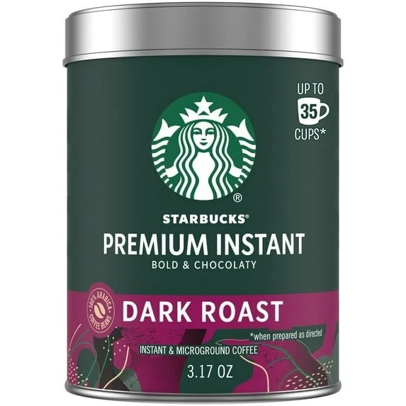 Starbucks Premium Dark Roast Instant Coffee 3.17 oz – Usually Delivery 2–3 Days