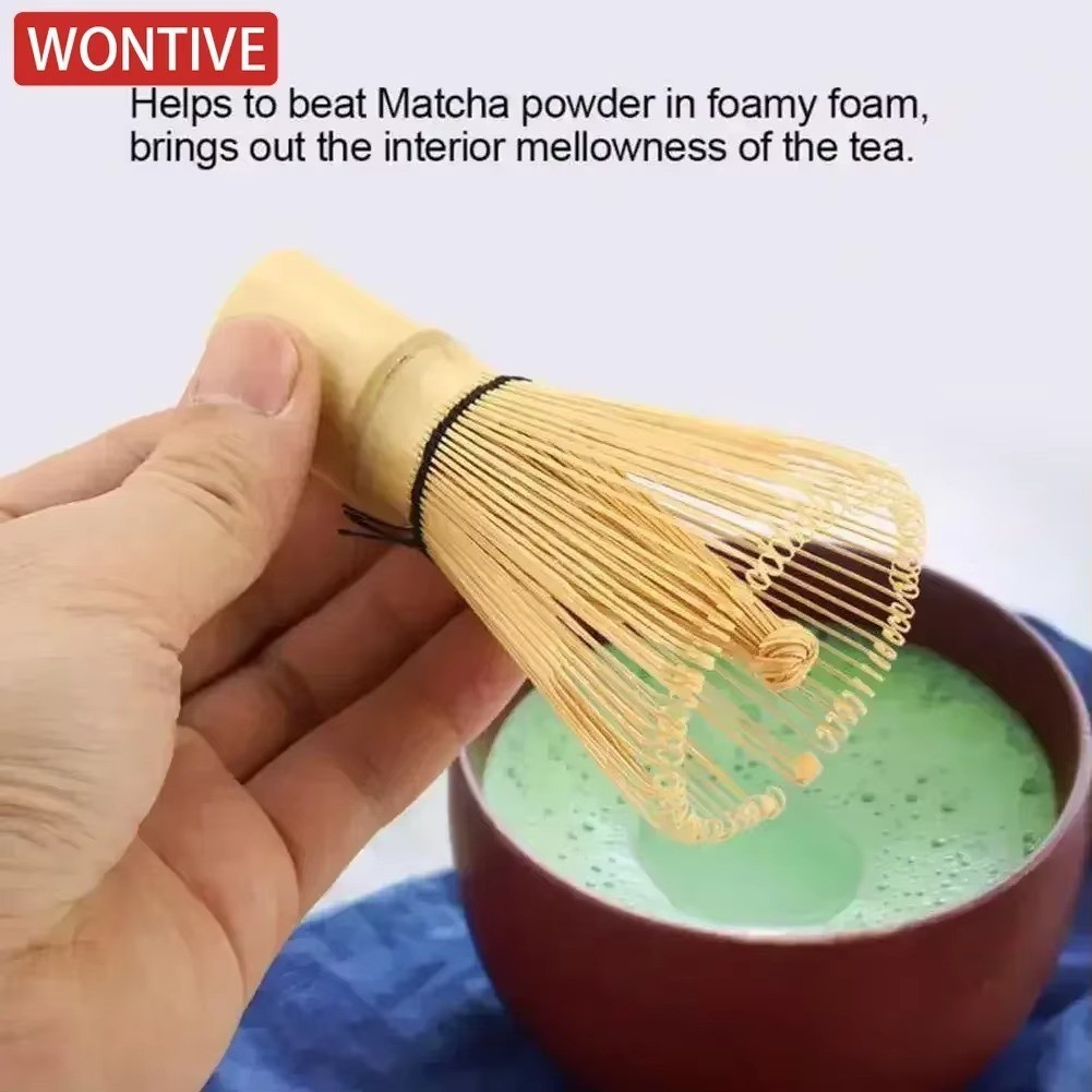 Powder Whisk Green Tea Powder Preparing Brush Matcha Ceremony Bamboo Chasen