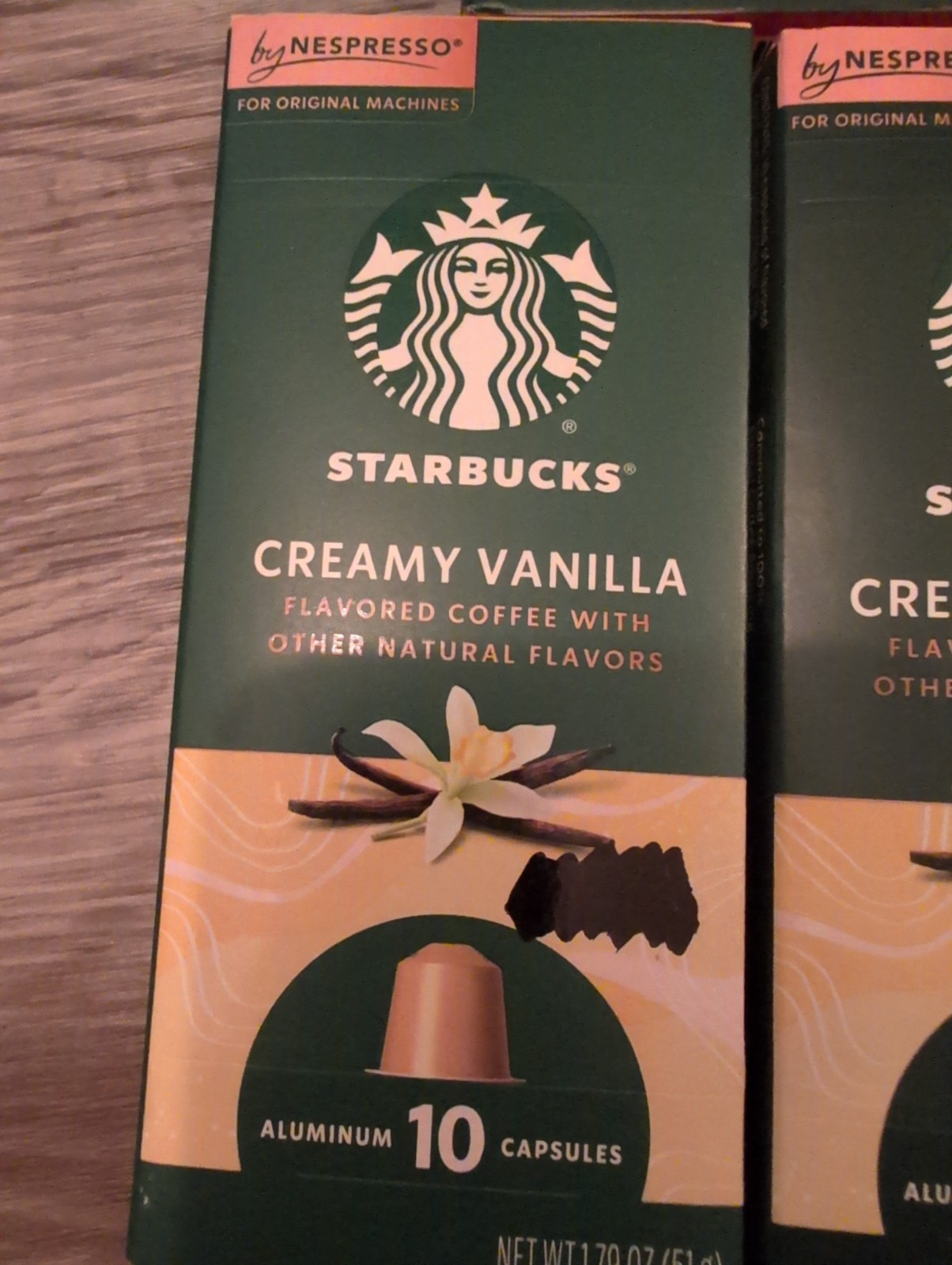 Starbucks Creamy Vanilla(60)Capsules And Smooth Caramel, (10) Capsules