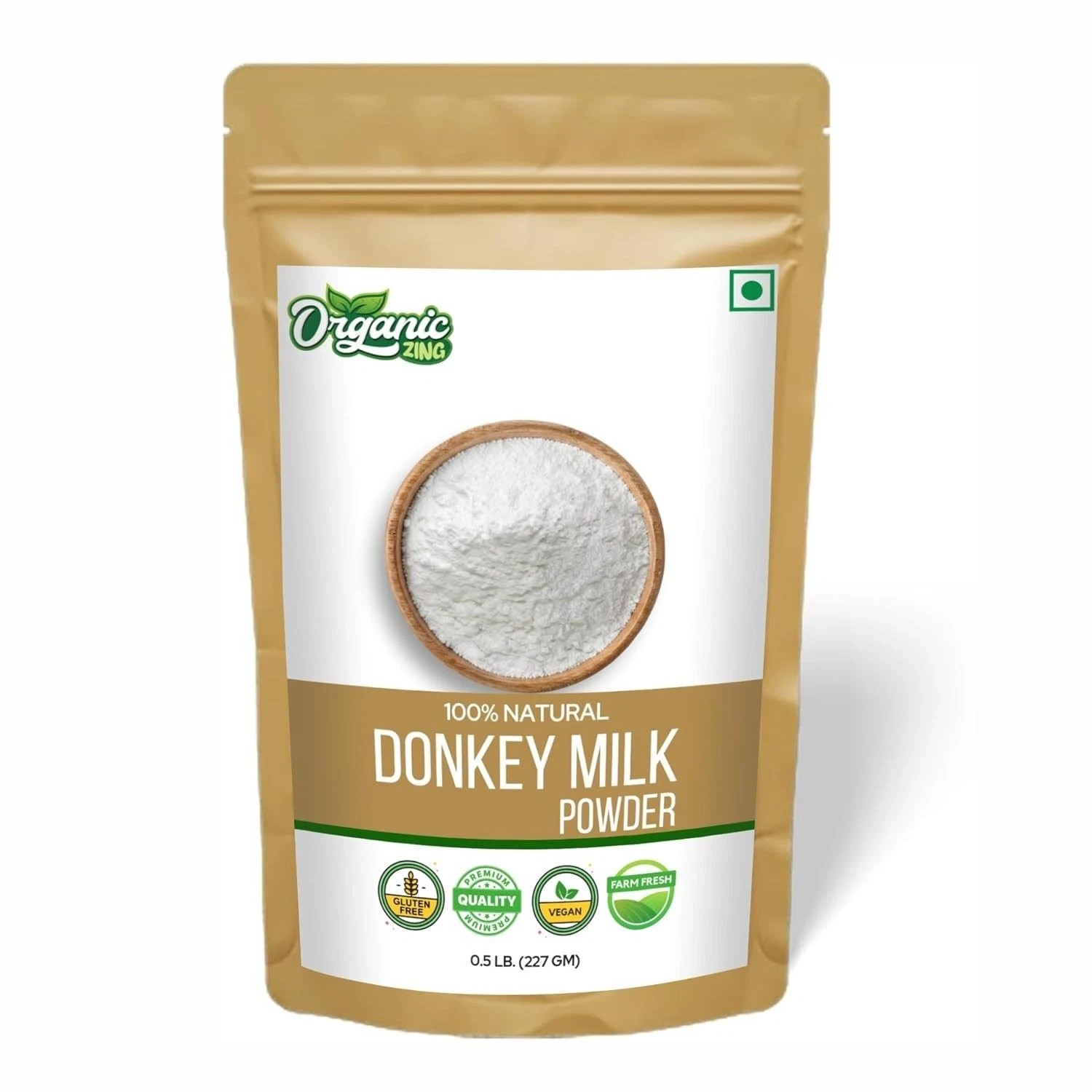 Organic Zing Donkey Milk Powder | Pure & Natural | Food Grade | 227g–5000g. s691