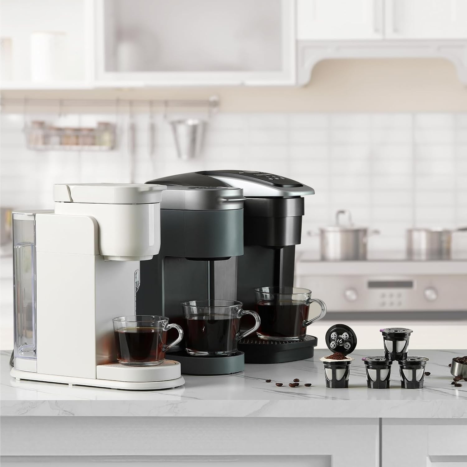 Reusable K Cups For Keurig 2 Or 4 Pack Universal Refillable Coffee Pods