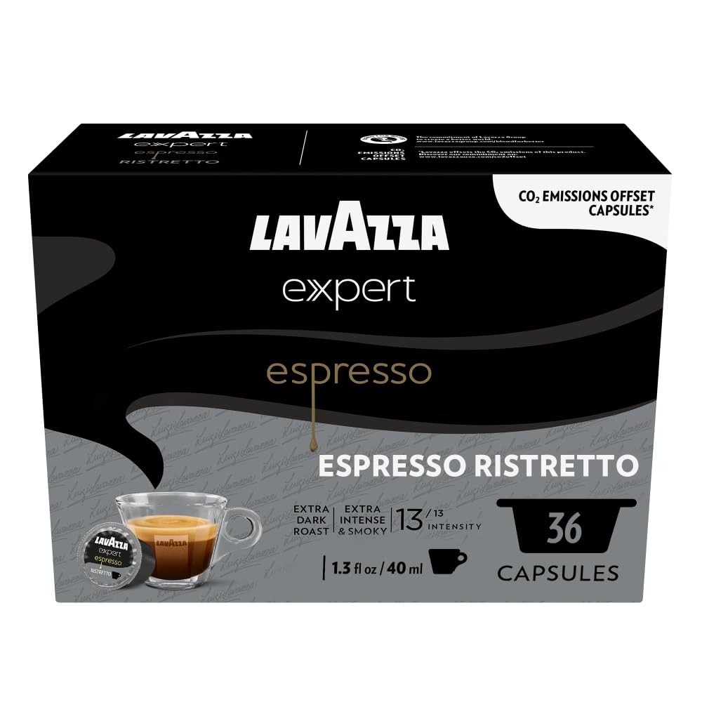 Lavazza Expert Espresso Ristretto 36 Count Single Serve Coffee Capsules