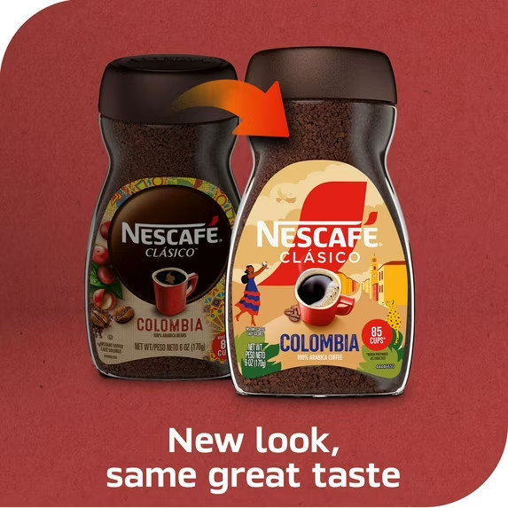 Nescafe Clasico Colombia Medium Roast Instant Coffee, 6 oz Free shiping