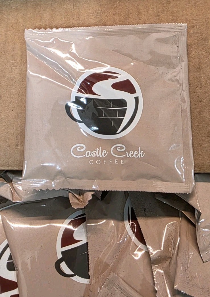 *Case of 200* Castle Creek Coffee Regular 1 Cup Packets