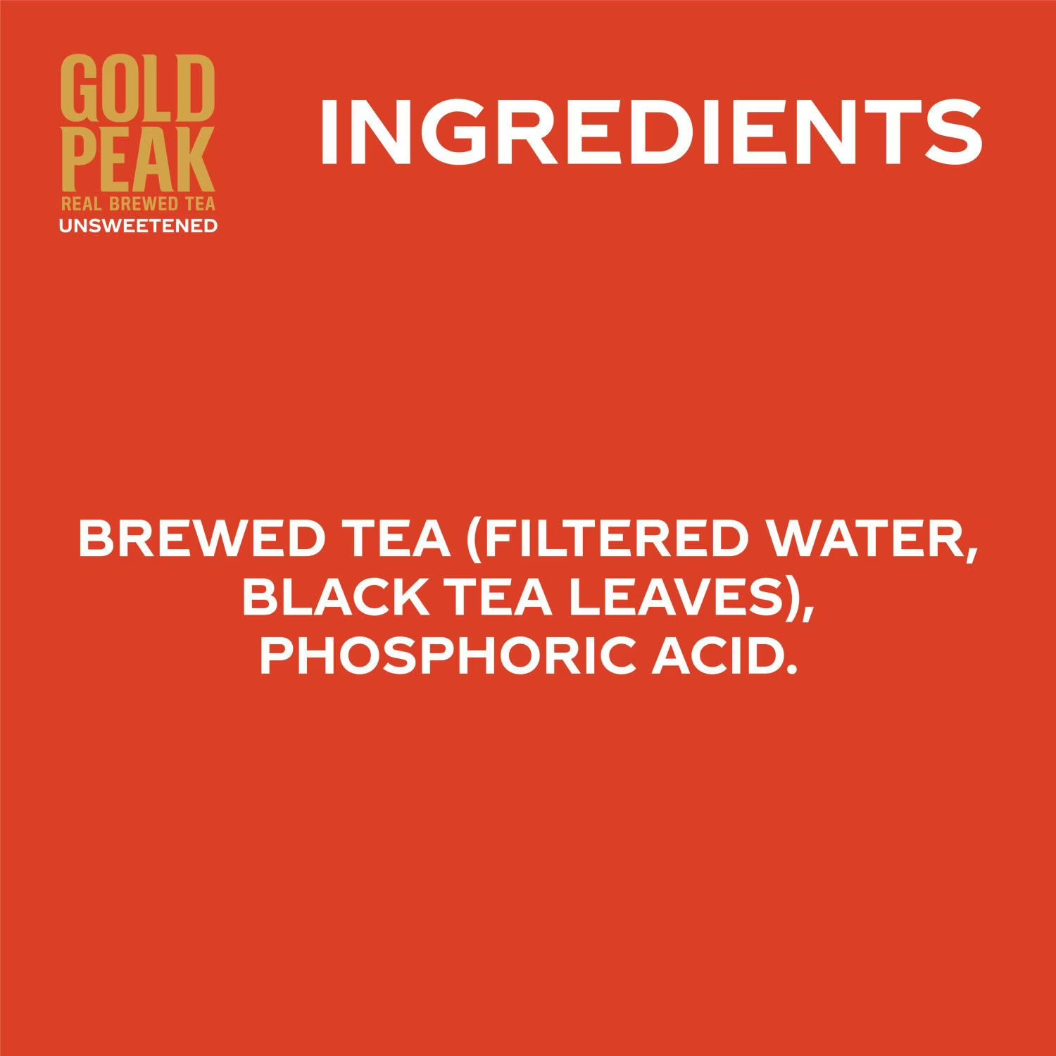 Gold Peak Unsweetened Tea 16.9 fl oz Bottles, 18 Pack – Ready to Drink.