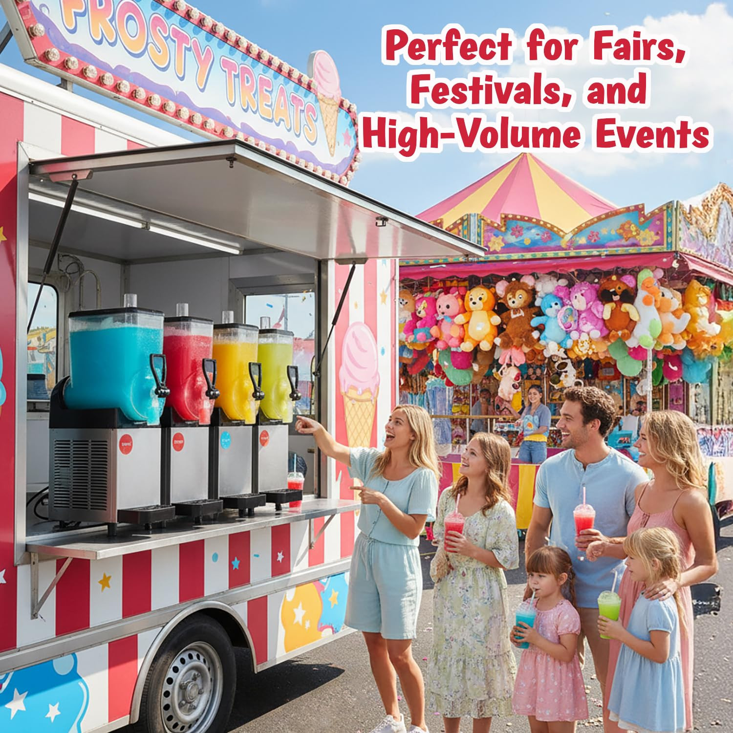 Concession Express® – Strawberry Daiquiri Slush Mix, Slushy & Slushie Premium Sy