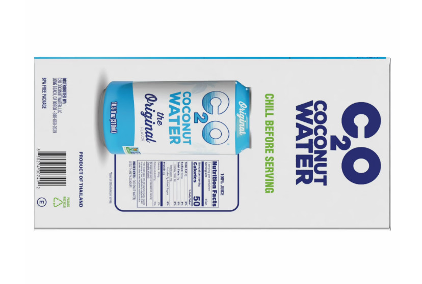 C2O Pure Coconut Water, Coconut Water Hydration Pack, 10.5 fl oz, 8 Pack ✅