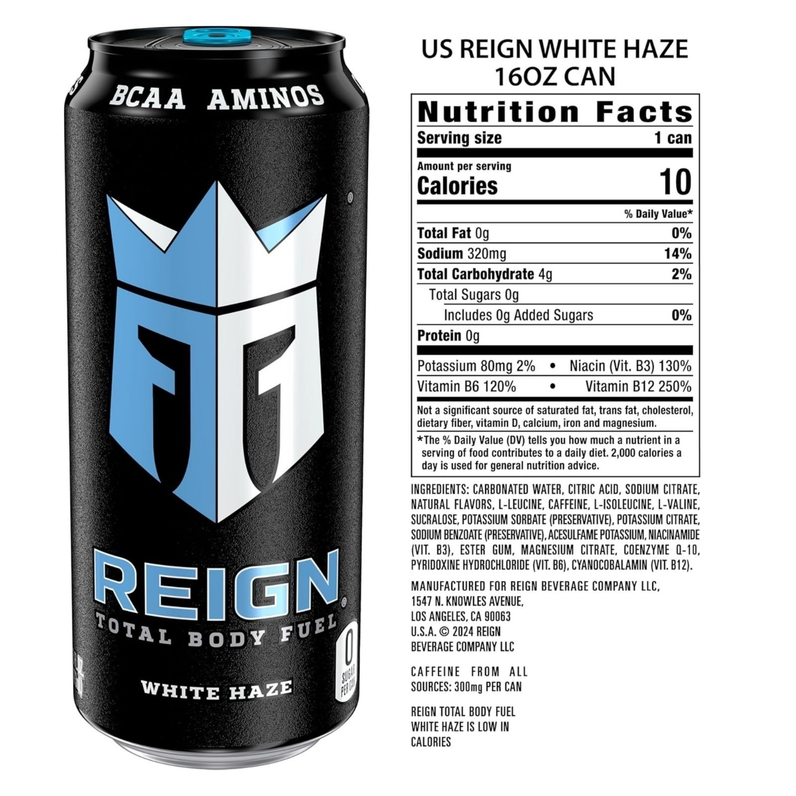 Reign Energy Drink 6 Flavor Variety Pack – 6 Can Sampler or 12 Can Mixed Pack