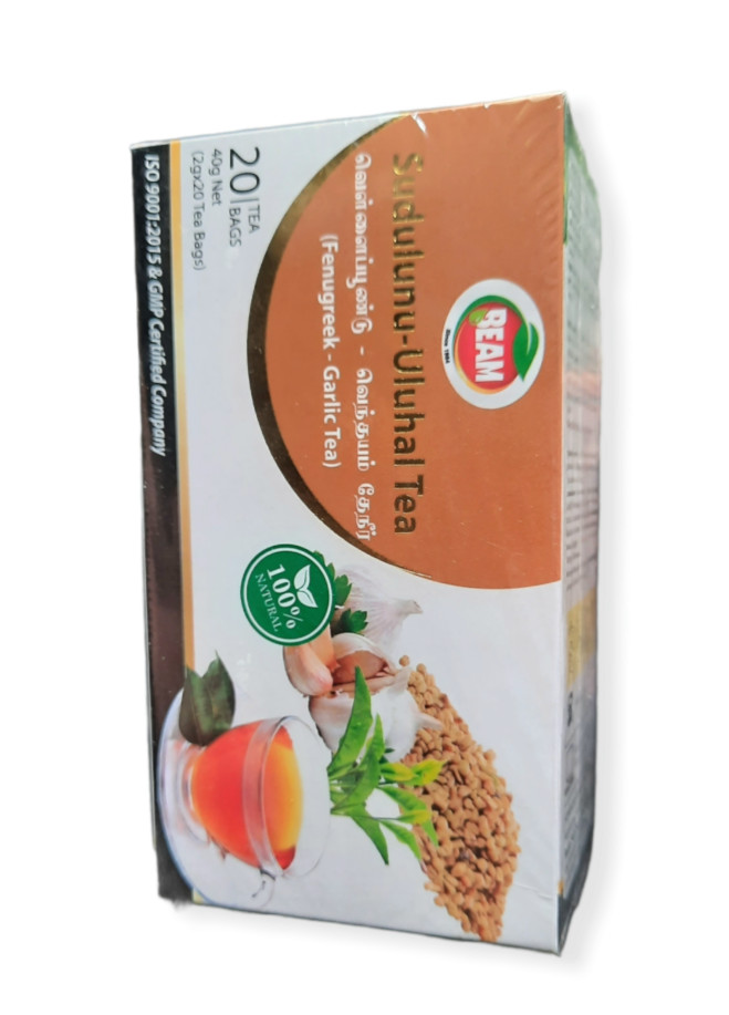 BEAM Fenugreek Garlic Ayurvedic Herbal Health 100% Natural Pure Ceylon Tea