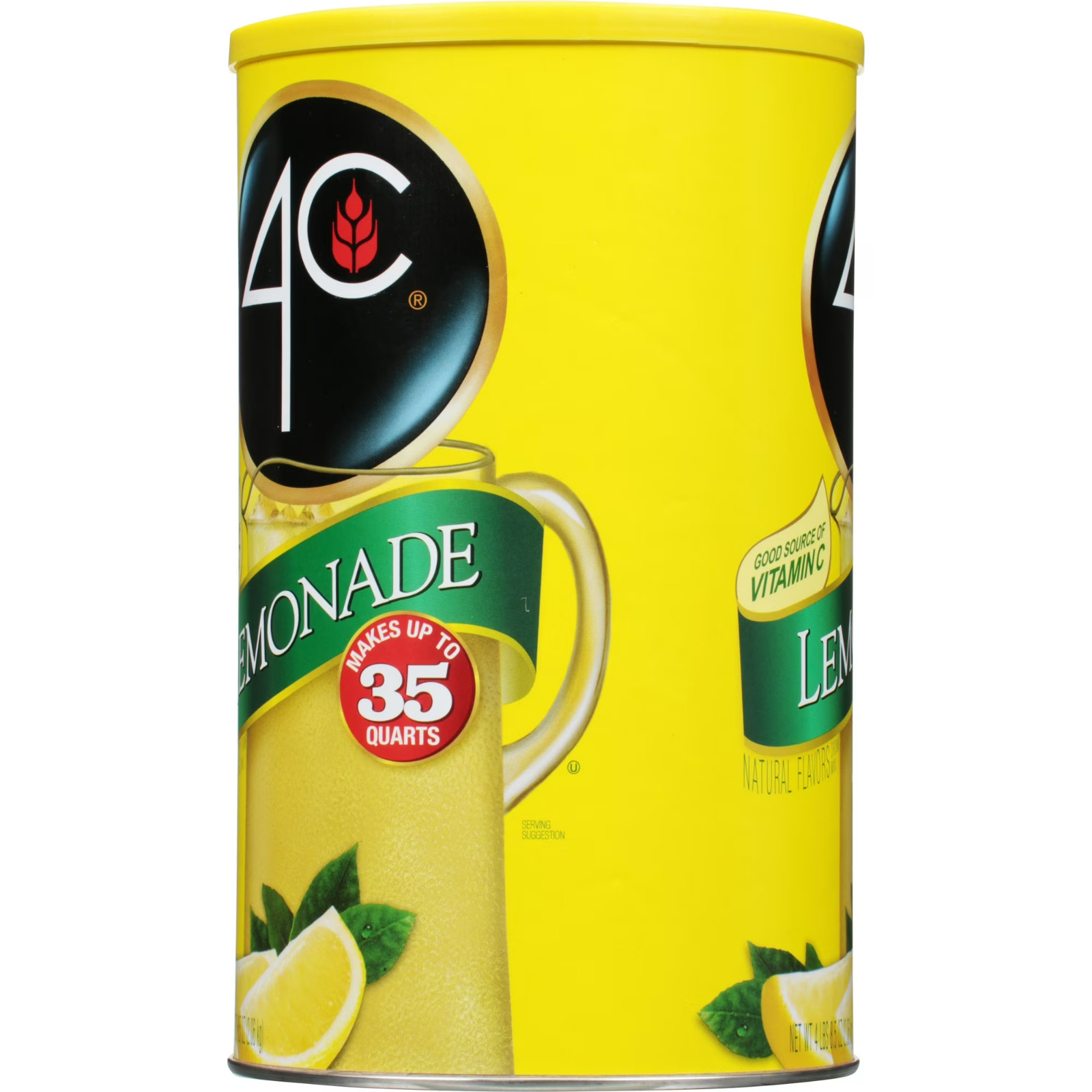 (3 pack) 4C 35 Qt Powdered Soft Drink Mix Lemonade, 72.5 oz, Single Pack…