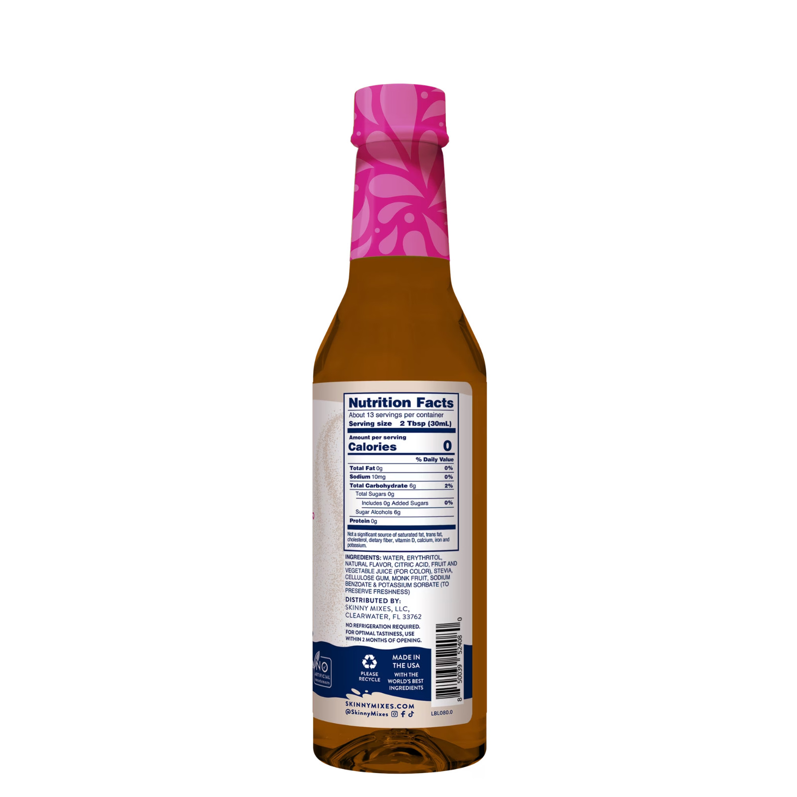 Jordan’s Skinny Mixes Naturally Sweetened Chocolate Mocha Syrup, 375 mL