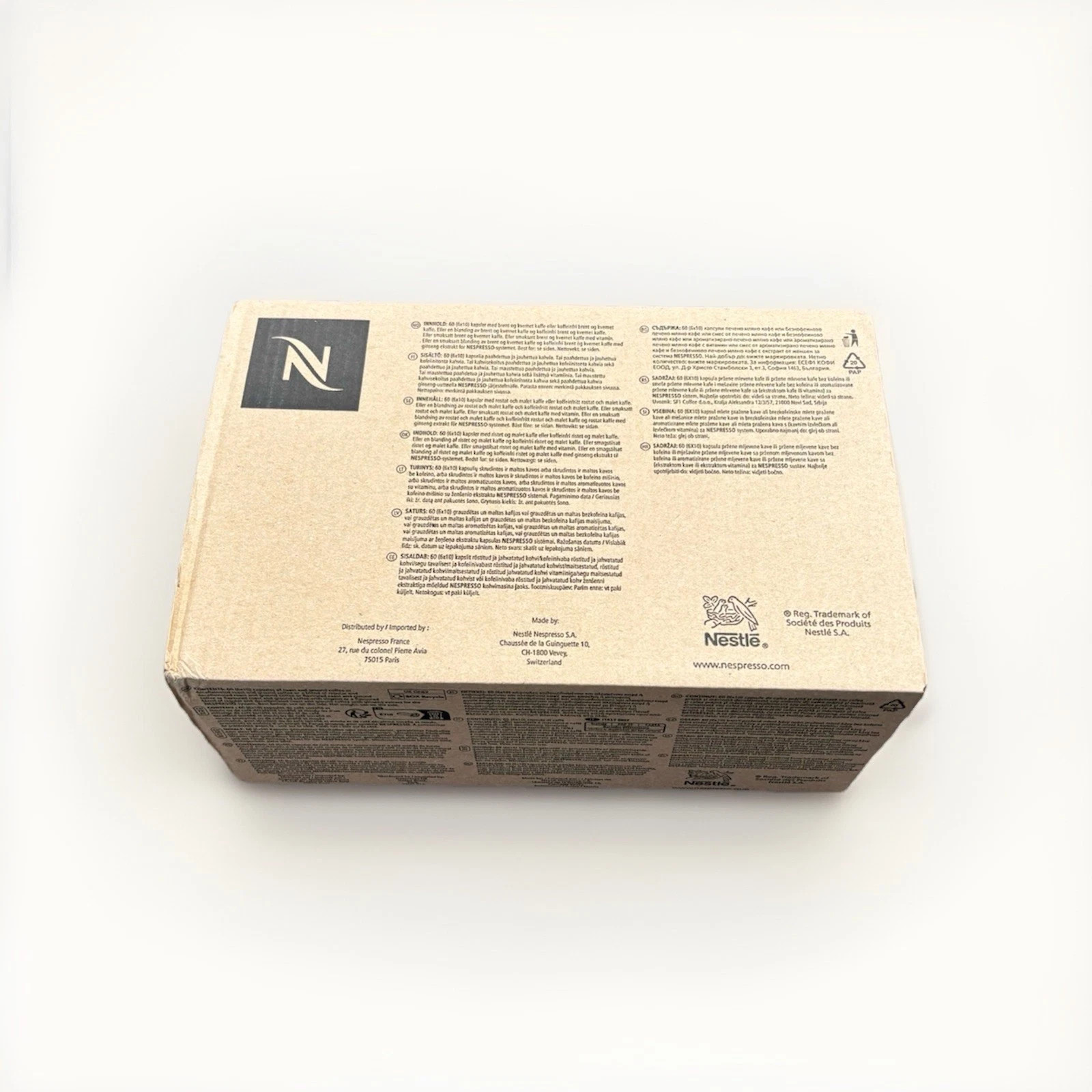 Nespresso Vertuo Pistachio Vanilla Over Ice Double Espresso Pods 60ct/6 sleeves