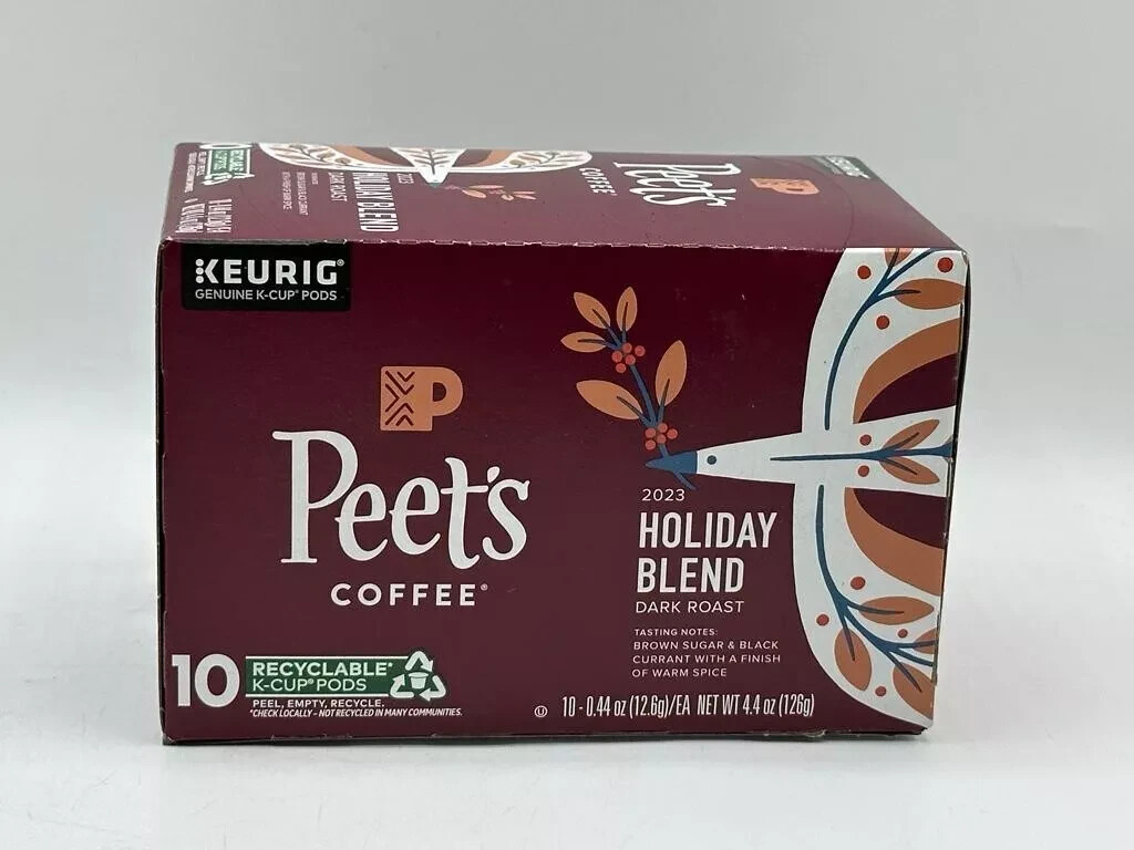Peet’s Coffee Holiday Blend Dark Roast Coffee 60 K-Cups – READ DESCRIPTION