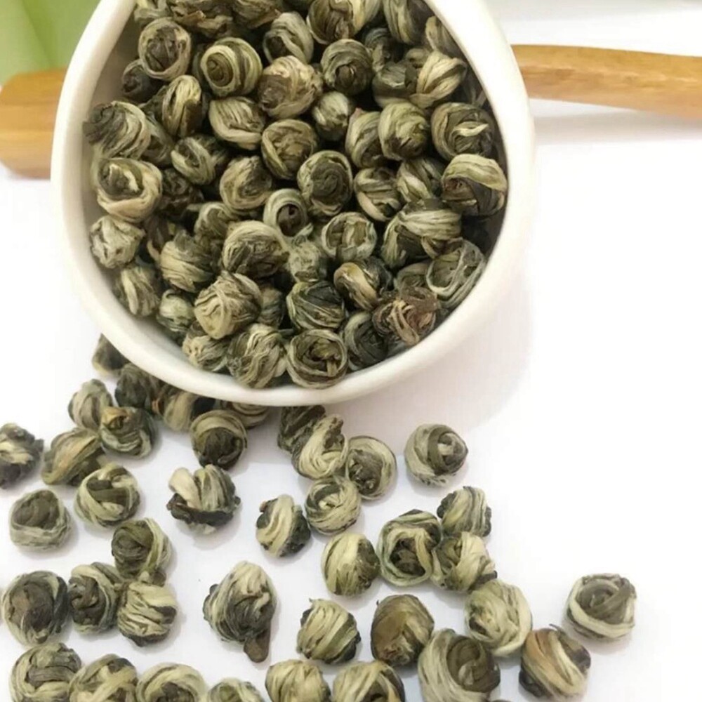 Pure Organic Green Tea Loose Leaf Chinese King Grade Jasmine Dragon Ball Tea